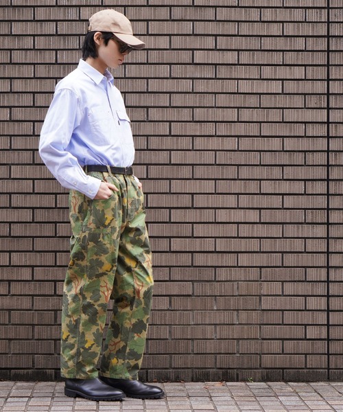 BROOKLYN OVERALL（ブルックリンオーバーオール）の「イージーカーゴパンツ（カーゴパンツ・メンズ・ベージュ/カモフラージュ・LARGE/MEDIUM）」の6枚目の写真