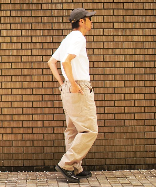 BROOKLYN OVERALL（ブルックリンオーバーオール）の「イージーカーゴパンツ（カーゴパンツ・メンズ・ベージュ/カモフラージュ・LARGE/MEDIUM）」の13枚目の写真