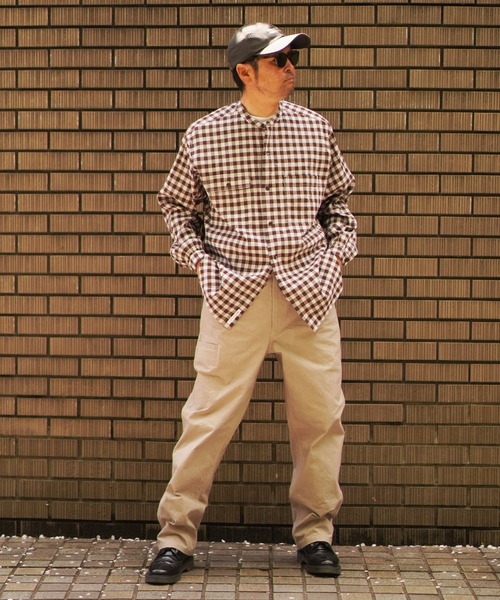 BROOKLYN OVERALL（ブルックリンオーバーオール）の「イージーカーゴパンツ（カーゴパンツ・メンズ・ベージュ/カモフラージュ・LARGE/MEDIUM）」の16枚目の写真