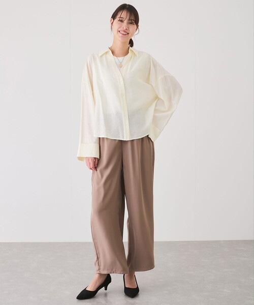Jayro(ジャイロ)の「【EC限定】スキッパーシャツ(シャツ/ブラウス・レディース・ホワイト/ベージュ/ネイビー/ブルー系その他6・M)」の8枚目の写真