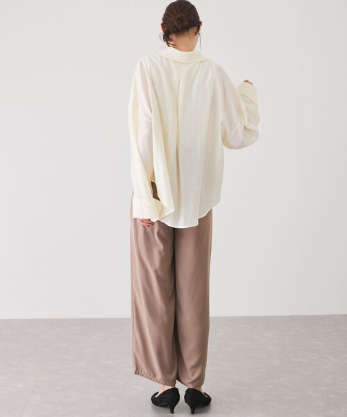 Jayro(ジャイロ)の「【EC限定】スキッパーシャツ(シャツ/ブラウス・レディース・ホワイト/ベージュ/ネイビー/ブルー系その他6・M)」の10枚目の写真