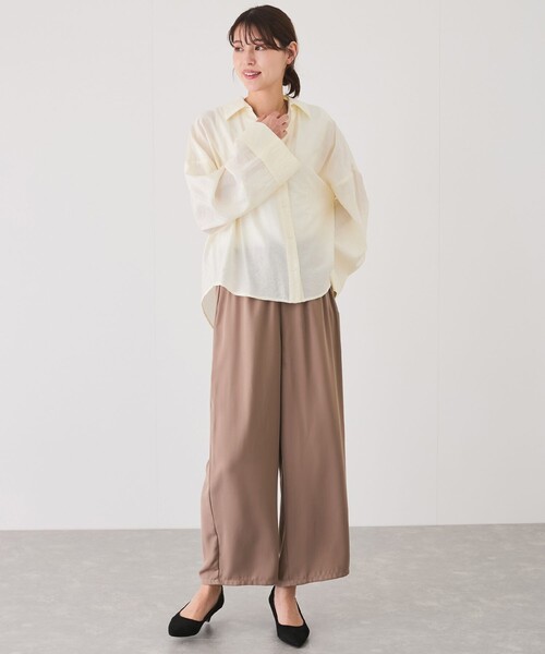 Jayro(ジャイロ)の「【EC限定】スキッパーシャツ(シャツ/ブラウス・レディース・ホワイト/ベージュ/ネイビー/ブルー系その他6・M)」の11枚目の写真