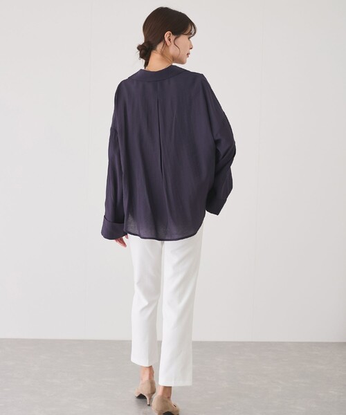 Jayro(ジャイロ)の「【EC限定】スキッパーシャツ(シャツ/ブラウス・レディース・ホワイト/ベージュ/ネイビー/ブルー系その他6・M)」の17枚目の写真