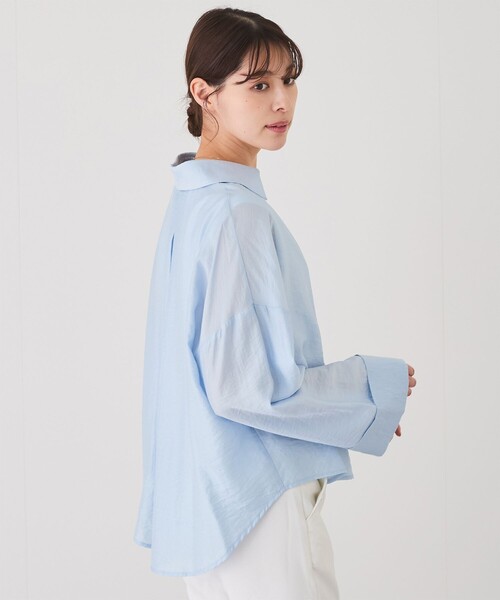 Jayro(ジャイロ)の「【EC限定】スキッパーシャツ(シャツ/ブラウス・レディース・ホワイト/ベージュ/ネイビー/ブルー系その他6・M)」の20枚目の写真