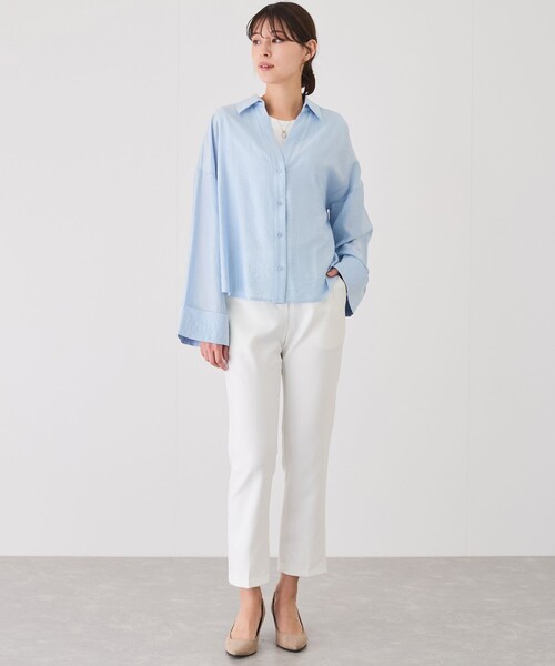 Jayro(ジャイロ)の「【EC限定】スキッパーシャツ(シャツ/ブラウス・レディース・ホワイト/ベージュ/ネイビー/ブルー系その他6・M)」の22枚目の写真