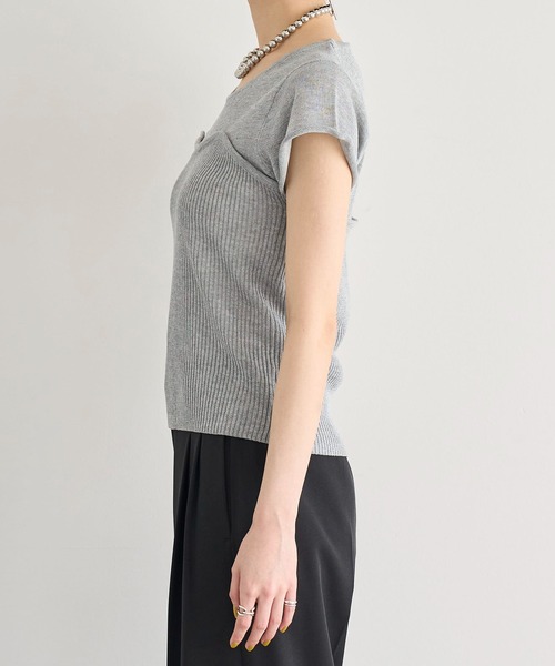beeden ニットトップス HALTER KNIT ZIP UP TOPS – BEEDEN