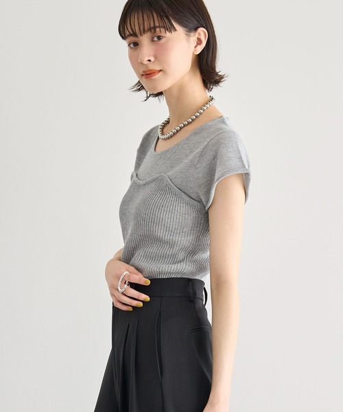 polaula ビスチェドッキングバルーントップス 再入荷】ビスチェドッキングバルーントップス – poláura