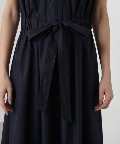 N.（N. Natural Beauty Basic）（エヌエヌナチュラルビューティーベーシック）の「オープンカラーシャツワンピース（ワンピース・レディース・ベージュ/ネイビー/ブルー系その他・MEDIUM）」の21枚目の写真