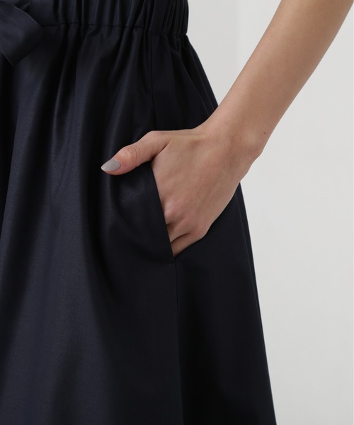 N.（N. Natural Beauty Basic）（エヌエヌナチュラルビューティーベーシック）の「オープンカラーシャツワンピース（ワンピース・レディース・ベージュ/ネイビー/ブルー系その他・MEDIUM）」の22枚目の写真