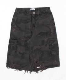 XU | 【XU】camouflage damage half pants(デニムパンツ)