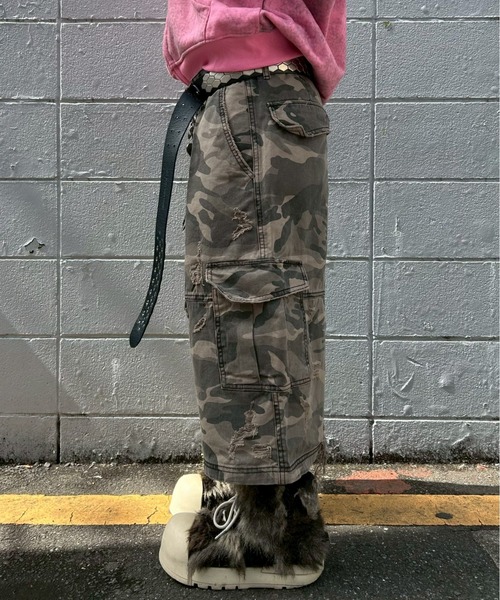 XU（エックスユー）の「【Never mind the XU】camouflage damage half