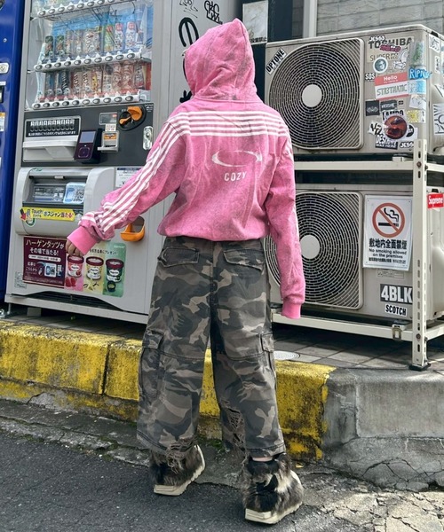 XU（エックスユー）の「【Never mind the XU】camouflage damage half pants / 【ネバーマインド ザ エックスユー】カモフラージュダメージデニムハーフパンツ（デニムパンツ・メンズ・ブラック/カモフラージュ・S）」の12枚目の写真
