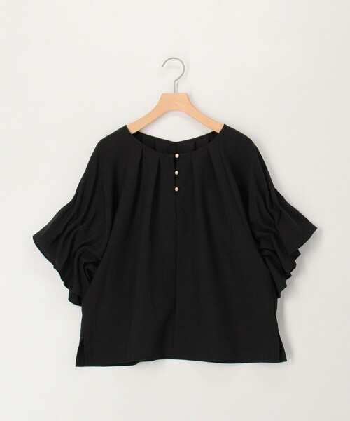 MICO COULIER（ミコクリエ）の「サップ2WAYブラウス（シャツ/ブラウス・レディース・グレイッシュベージュ/ラベンダー/チャコールグレー・38）」の8枚目の写真