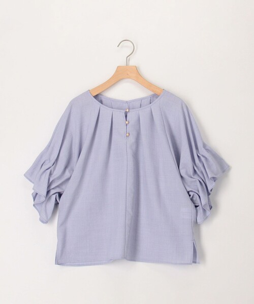 MICO COULIER（ミコクリエ）の「サップ2WAYブラウス（シャツ/ブラウス・レディース・グレイッシュベージュ/ラベンダー/チャコールグレー・38）」の11枚目の写真