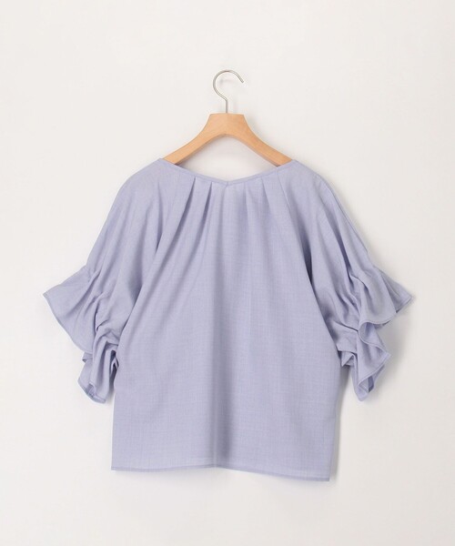 MICO COULIER（ミコクリエ）の「サップ2WAYブラウス（シャツ/ブラウス・レディース・グレイッシュベージュ/ラベンダー/チャコールグレー・38）」の13枚目の写真