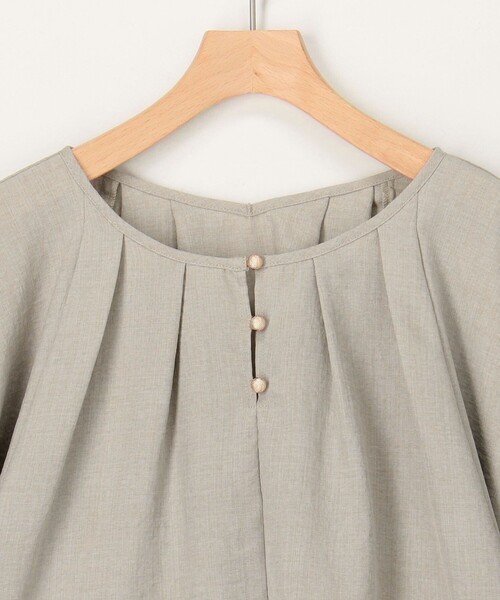 MICO COULIER（ミコクリエ）の「サップ2WAYブラウス（シャツ/ブラウス・レディース・グレイッシュベージュ/ラベンダー/チャコールグレー・38）」の16枚目の写真