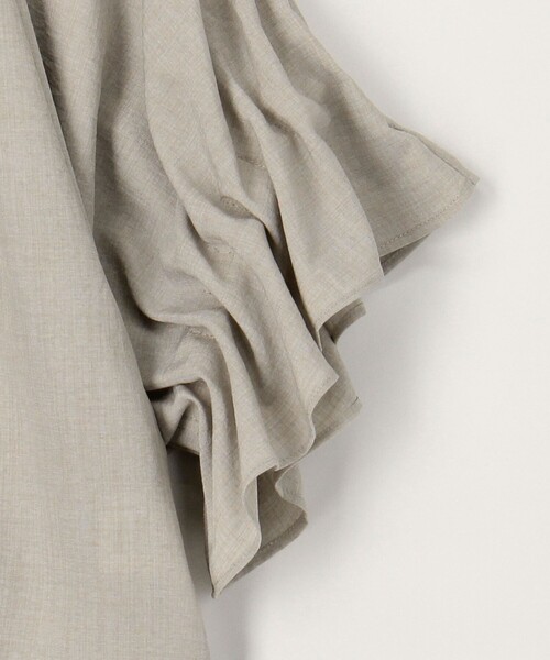 MICO COULIER（ミコクリエ）の「サップ2WAYブラウス（シャツ/ブラウス・レディース・グレイッシュベージュ/ラベンダー/チャコールグレー・38）」の17枚目の写真