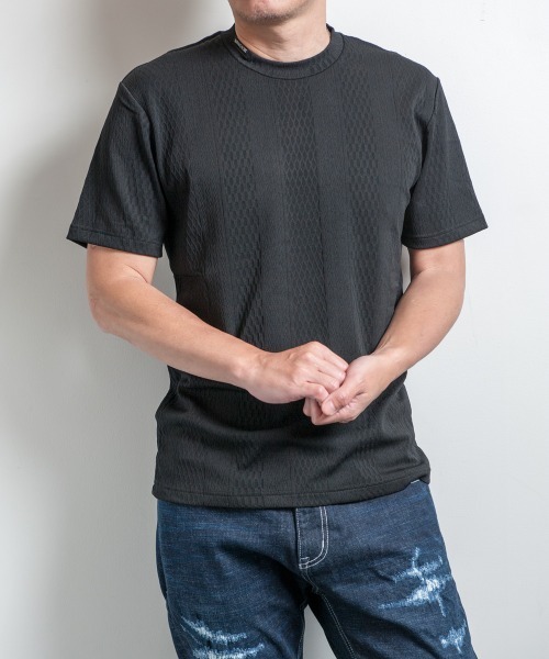 Buffalo Bobs(バッファローボブズ)の「TREAD-CREW(トレッド-クルー)クルーネック Tシャツ(Tシャツ/カットソー・メンズ・ホワイト/ブラック・2-3/3-4/1-2)」の2枚目の写真