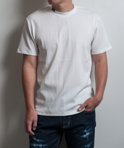 Buffalo Bobs(バッファローボブズ)の「TREAD-CREW(トレッド-クルー)クルーネック Tシャツ(Tシャツ/カットソー・メンズ・ホワイト/ブラック・2-3/3-4/1-2)」の4枚目の写真