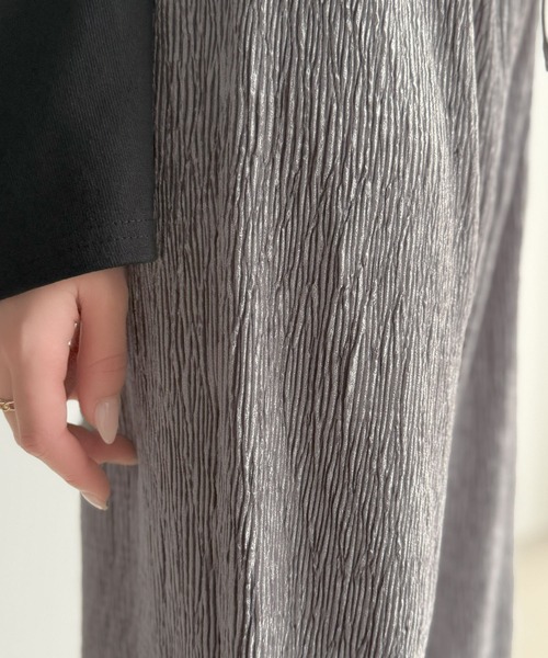 classicalelf(クラシカルエルフ)の「ラクして魅せるシルエット。ウエスト2way楊柳プリーツイージーパンツ(その他パンツ・レディース・ブラウン/ブラック/グレー・SMALL/MEDIUM/LARGE/X-LARGE)」の16枚目の写真