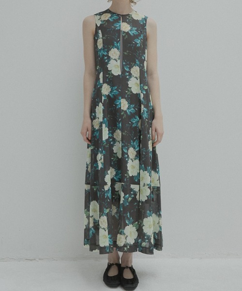 *HALSTON* フラワーホルターマキシドレス ワンピース セール】ヴィンテージフラワーマキシドレス / Vintage Floral