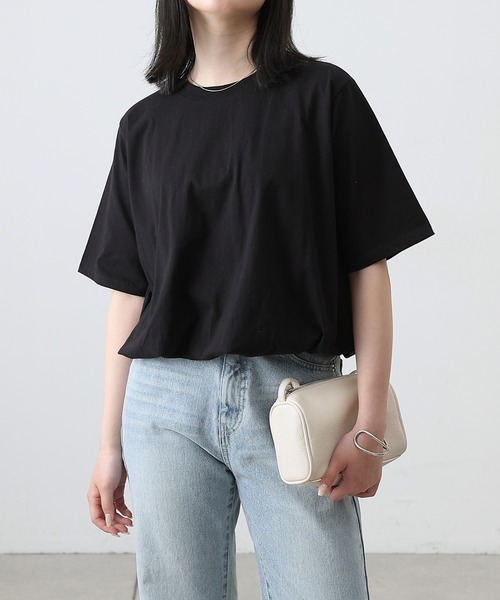 COLONY 2139(コロニートゥーワンスリーナイン)の「カットバルーン半袖トップス(Tシャツ/カットソー・レディース・ブラック/ミント/ホワイト/チャコールグレー・FREE)」の22枚目の写真