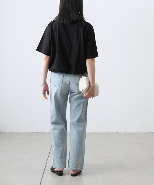 COLONY 2139(コロニートゥーワンスリーナイン)の「カットバルーン半袖トップス(Tシャツ/カットソー・レディース・ブラック/ミント/ホワイト/チャコールグレー・FREE)」の19枚目の写真