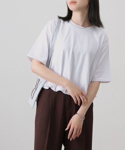 COLONY 2139(コロニートゥーワンスリーナイン)の「カットバルーン半袖トップス(Tシャツ/カットソー・レディース・ブラック/ミント/ホワイト/チャコールグレー・FREE)」の11枚目の写真