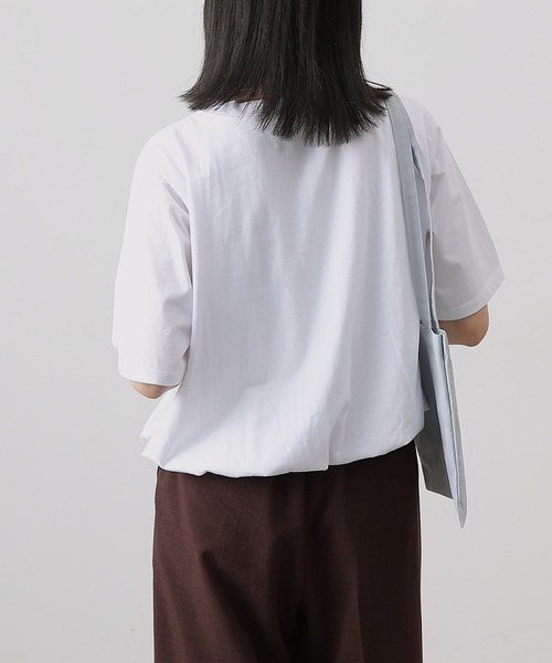 COLONY 2139(コロニートゥーワンスリーナイン)の「カットバルーン半袖トップス(Tシャツ/カットソー・レディース・ブラック/ミント/ホワイト/チャコールグレー・FREE)」の9枚目の写真