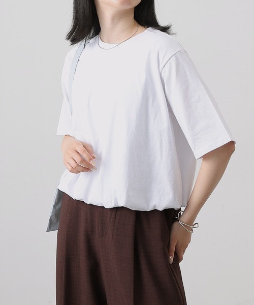 COLONY 2139(コロニートゥーワンスリーナイン)の「カットバルーン半袖トップス(Tシャツ/カットソー・レディース・ブラック/ミント/ホワイト/チャコールグレー・FREE)」の8枚目の写真