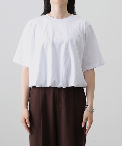 COLONY 2139(コロニートゥーワンスリーナイン)の「カットバルーン半袖トップス(Tシャツ/カットソー・レディース・ブラック/ミント/ホワイト/チャコールグレー・FREE)」の17枚目の写真