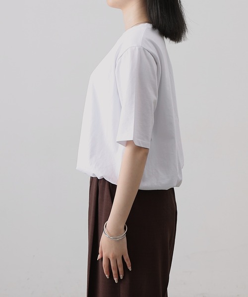 COLONY 2139(コロニートゥーワンスリーナイン)の「カットバルーン半袖トップス(Tシャツ/カットソー・レディース・ブラック/ミント/ホワイト/チャコールグレー・FREE)」の16枚目の写真