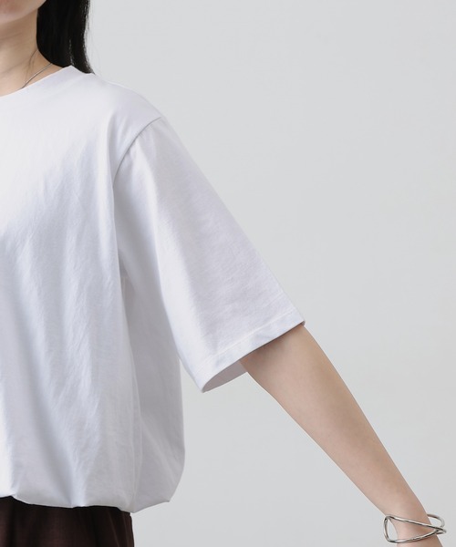 COLONY 2139(コロニートゥーワンスリーナイン)の「カットバルーン半袖トップス(Tシャツ/カットソー・レディース・ブラック/ミント/ホワイト/チャコールグレー・FREE)」の13枚目の写真