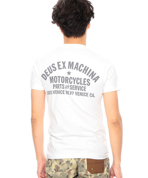 DEUS EX MACHINA(デウスエクスマキナ)の「DEUS EX MACHINA / Venice Address Tee (Tシャツ/カットソー・メンズ・ホワイト/ブラック/ネイビー・X-SMALL/MEDIUM/SMALL)」の13枚目の写真
