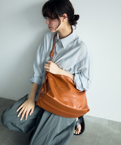 PWA DOBBY RIPSTOP TASUKIショルダーバッグ ツイストハンドルスクエアバッグ（ショルダーバッグ）｜full