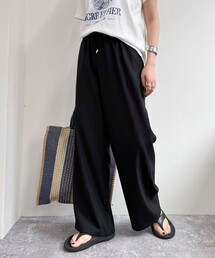 fredy emue | 【低身長サイズ34有り】ドライポリイージーセミワイドパンツ(その他パンツ)