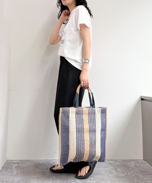 fredy emue（フレディエミュ）の「【低身長サイズ34有り】ドライポリイージーセミワイドパンツ（その他パンツ・レディース・アイボリー/ベージュ/ブラック・34/38/36）」の12枚目の写真