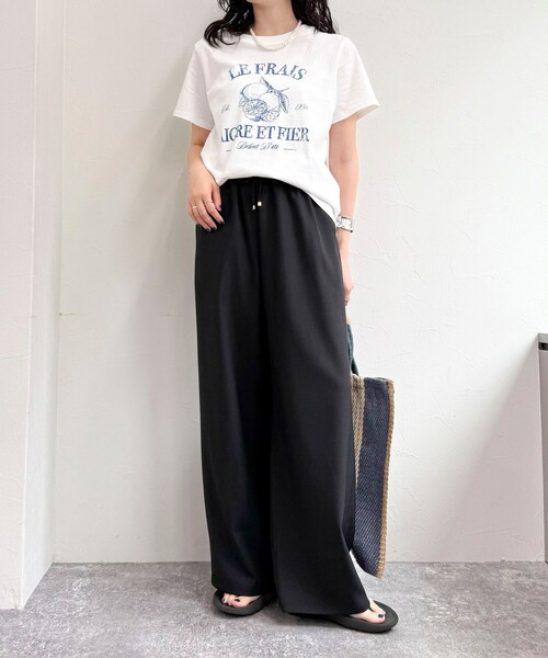 セール】【低身長サイズ34有り】ドライポリイージーセミワイドパンツ