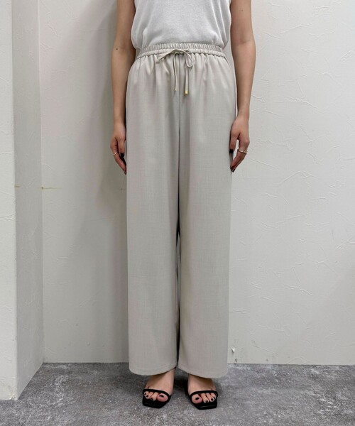 セール】【低身長サイズ34有り】ドライポリイージーセミワイドパンツ