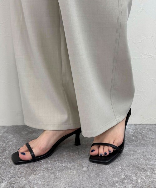 fredy emue（フレディエミュ）の「【低身長サイズ34有り】ドライポリイージーセミワイドパンツ（その他パンツ・レディース・アイボリー/ベージュ/ブラック・34/38/36）」の7枚目の写真