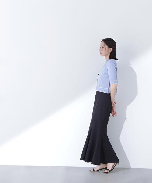 NATURAL BEAUTY BASIC（ナチュラルビューティーベーシック）の「◇ボトルネックバイカラーアンサンブル（カーディガン/ボレロ・レディース・ブラック系その他/ブルー系その他/ホワイト系その他・FREE）」の21枚目の写真