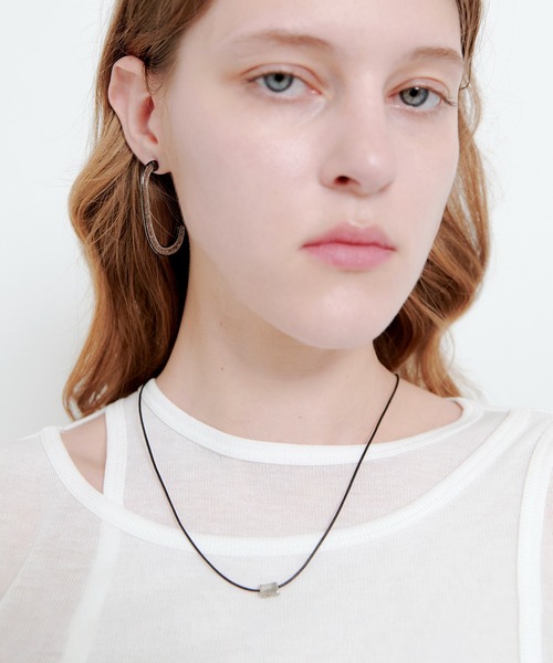 kiehtova(キエトヴァ)の「【kiehtova】SQUARE CORD CHOKER/スクエア コードチョーカー KT18(チョーカー・レディース・ブラック・FREE)」の2枚目の写真