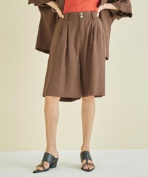 Settimissimo | リネンミックスウエストタックキュロットパンツ(その他パンツ)
