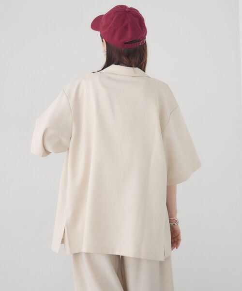 RETRO GIRL（レトロガール）の「半袖テーラードJK（テーラードジャケット・レディース・ナチュラル/ダークグレー/ベージュ・FREE）」の10枚目の写真