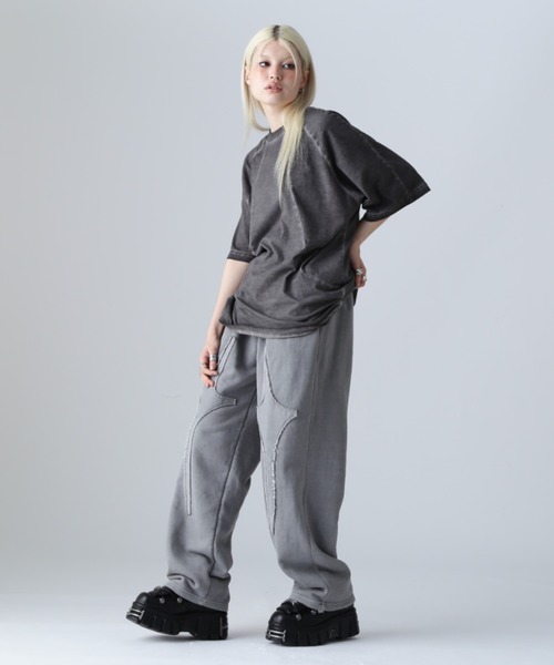 SIS(エスアイエス)の「SIS/エスアイエス/クロススウェットパンツ(スウェットパンツ・レディース・グレー/チャコールグレー・FREE)」の9枚目の写真