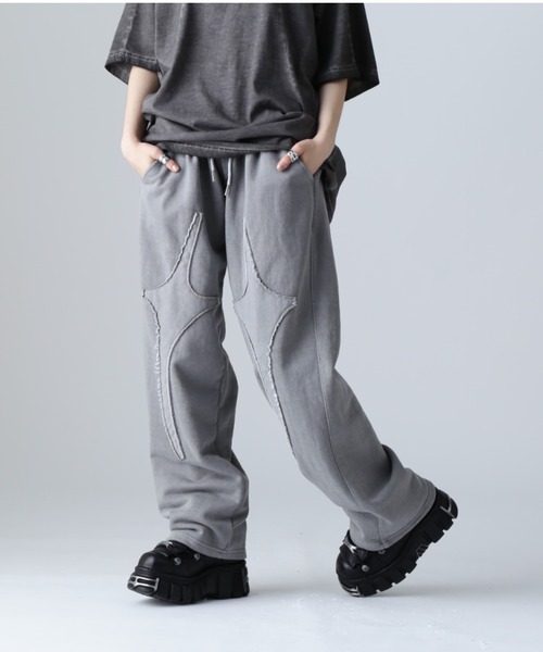 SIS(エスアイエス)の「SIS/エスアイエス/クロススウェットパンツ(スウェットパンツ・レディース・グレー/チャコールグレー・FREE)」の4枚目の写真