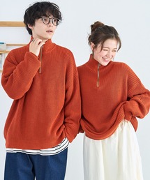 ブランド古着】「ハーフジップ」に該当するオレンジ/橙色系の