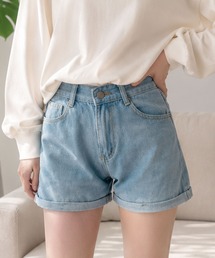 ヘルシーに着られて夏のレジャーにも活躍!デニム風ショートパンツ