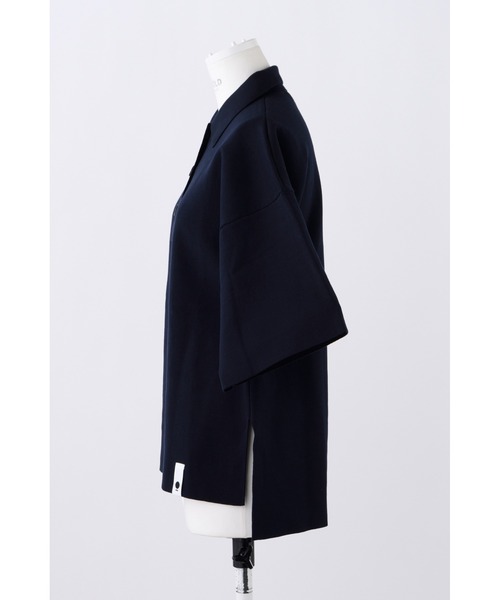 ENFOLD(エンフォルド)の「ワイドアームポロシャツ(ポロシャツ・レディース・オレンジ/ダークネイビー・38)」の8枚目の写真