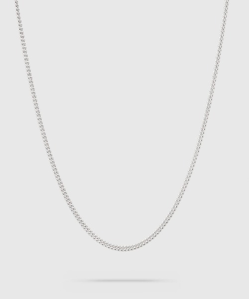 TOMWOOD(トムウッド)】Curb Chain Slim シルバーネックレス 20.5